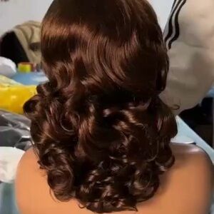 Luxury Chestnut Brown Curly Women’s Hair Wig